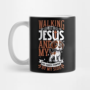 Jesus and dog - Old Danish Pointer Mug